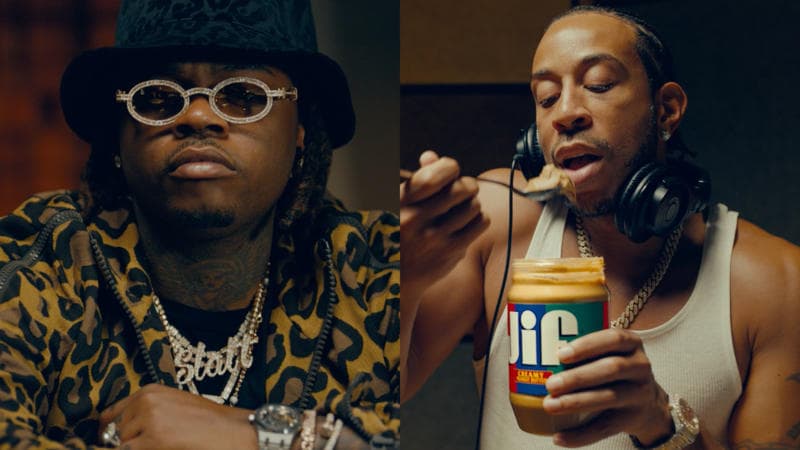 Ludacris Rocks Iced Out Peanut Butter Chain In New 'That Jif’ing Good' Campaign With Gunna Ludacris Rocks Iced Out Peanut Butter Chain In New 'That Jif’ing Good' Campaign With Gunna