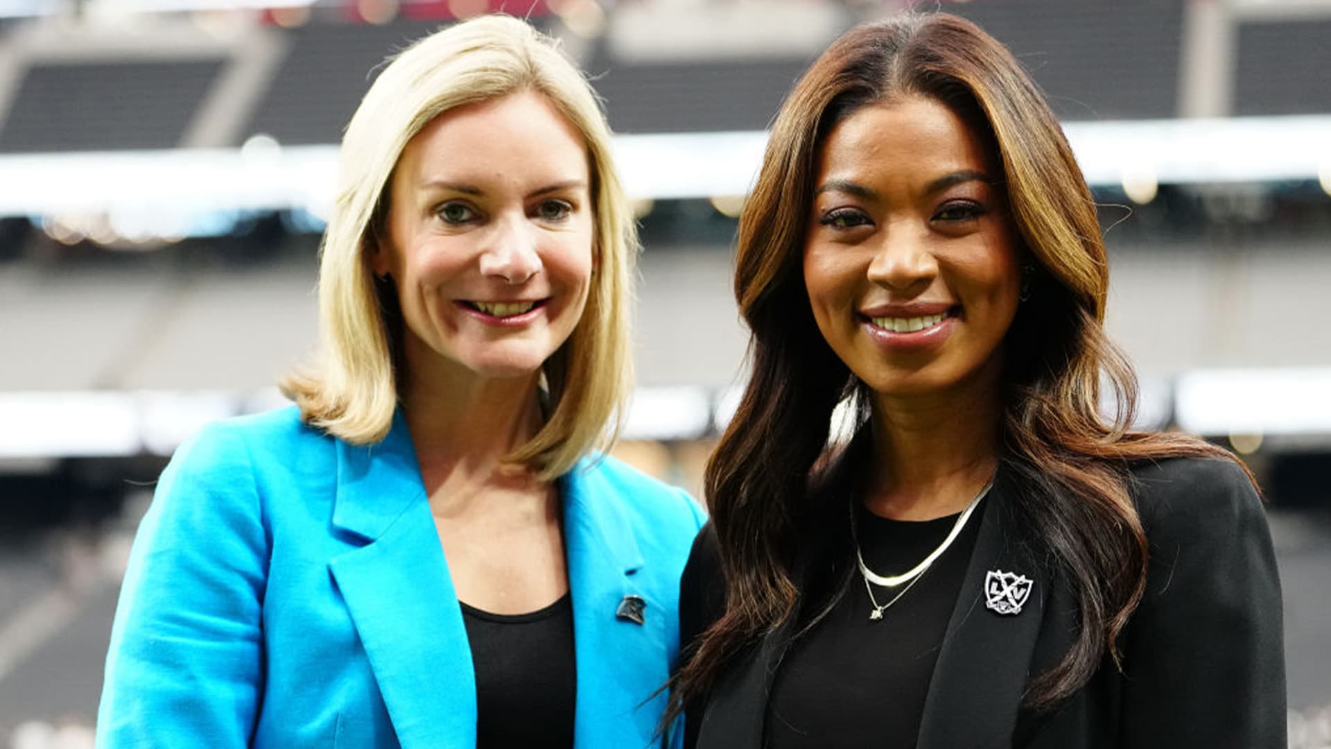 History Made As Panthers, Raiders Face Off During First NFL Game Featuring Women-Led Teams, With Sandra Douglass Morgan As First Black Woman President History Made As Panthers, Raiders Face Off During First NFL Game Featuring Women-Led Teams, With Sandra Douglass Morgan As First Black Woman President